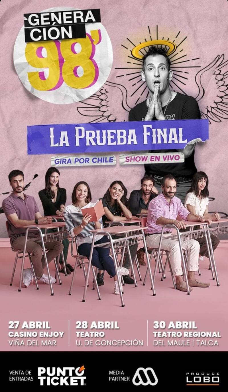 "Generación 98'" está realizando un show de comedia en vivo en distintas ciudades de Chile.