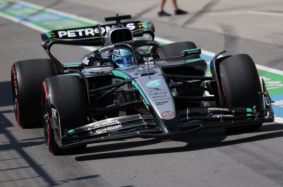 Russell marca el ritmo en Montmeló y lidera el primer libre del GP de Barcelona