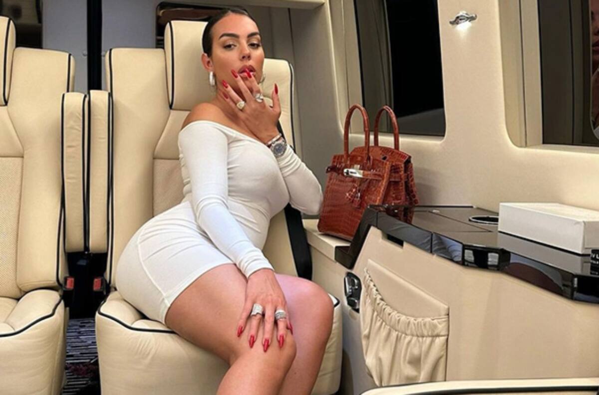 Georgina Rodríguez, pareja de Cristiano Ronaldo, lució unos increíbles zapatos de oro: esto valen
