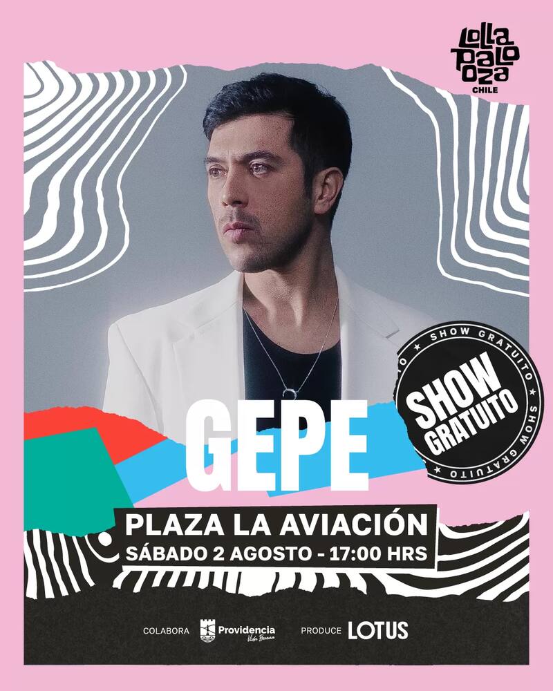 Afiche del concierto del cantante en Providencia.