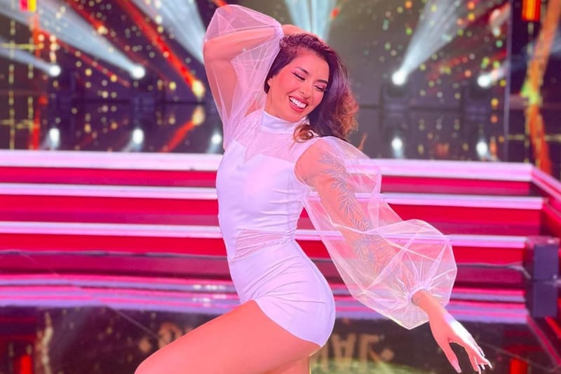Geraldine Muñoz en "Aquí se baila". Créditos: @xgeraldinelissette