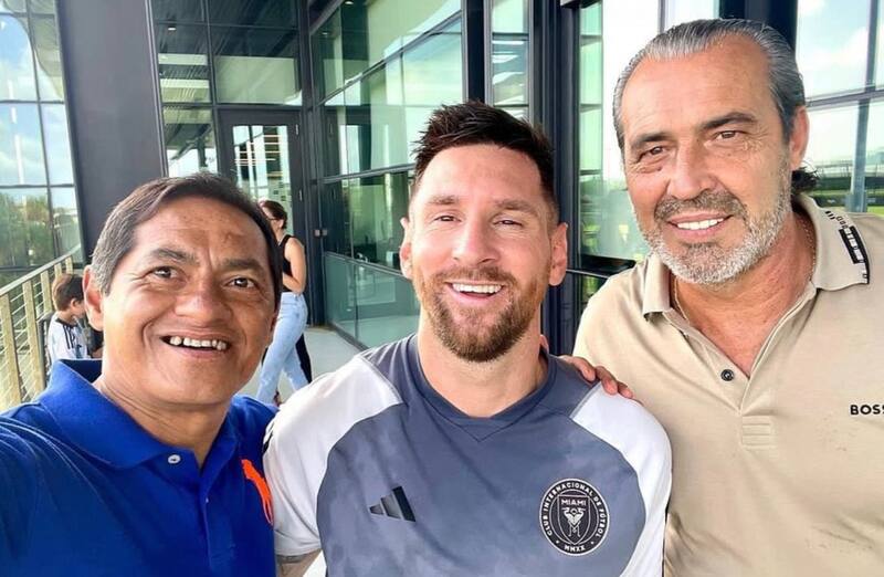 Gerardo Reinoso compartió con Lionel Messi en Miami.