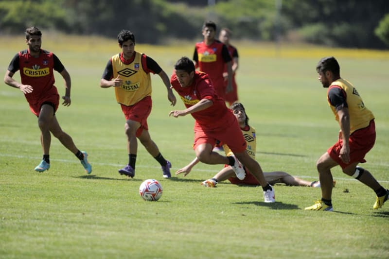 con el plantel de Colo Colo 2013.
