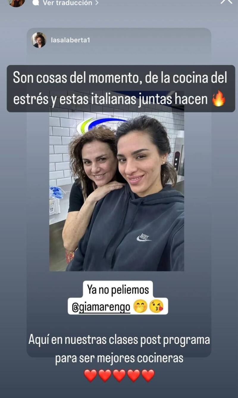 Gianella Marengo se abuenó con Berta Lasala.