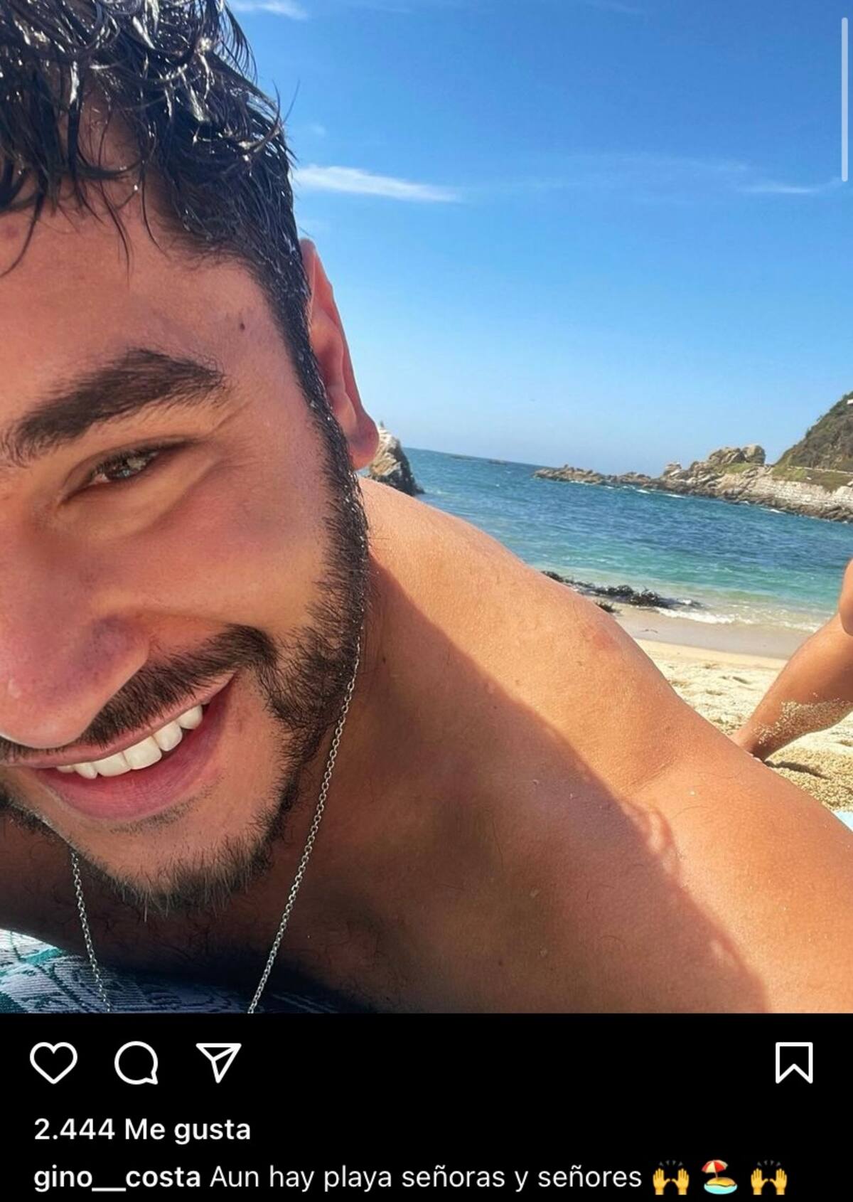 Pasó la tarde en la playa / Instagram