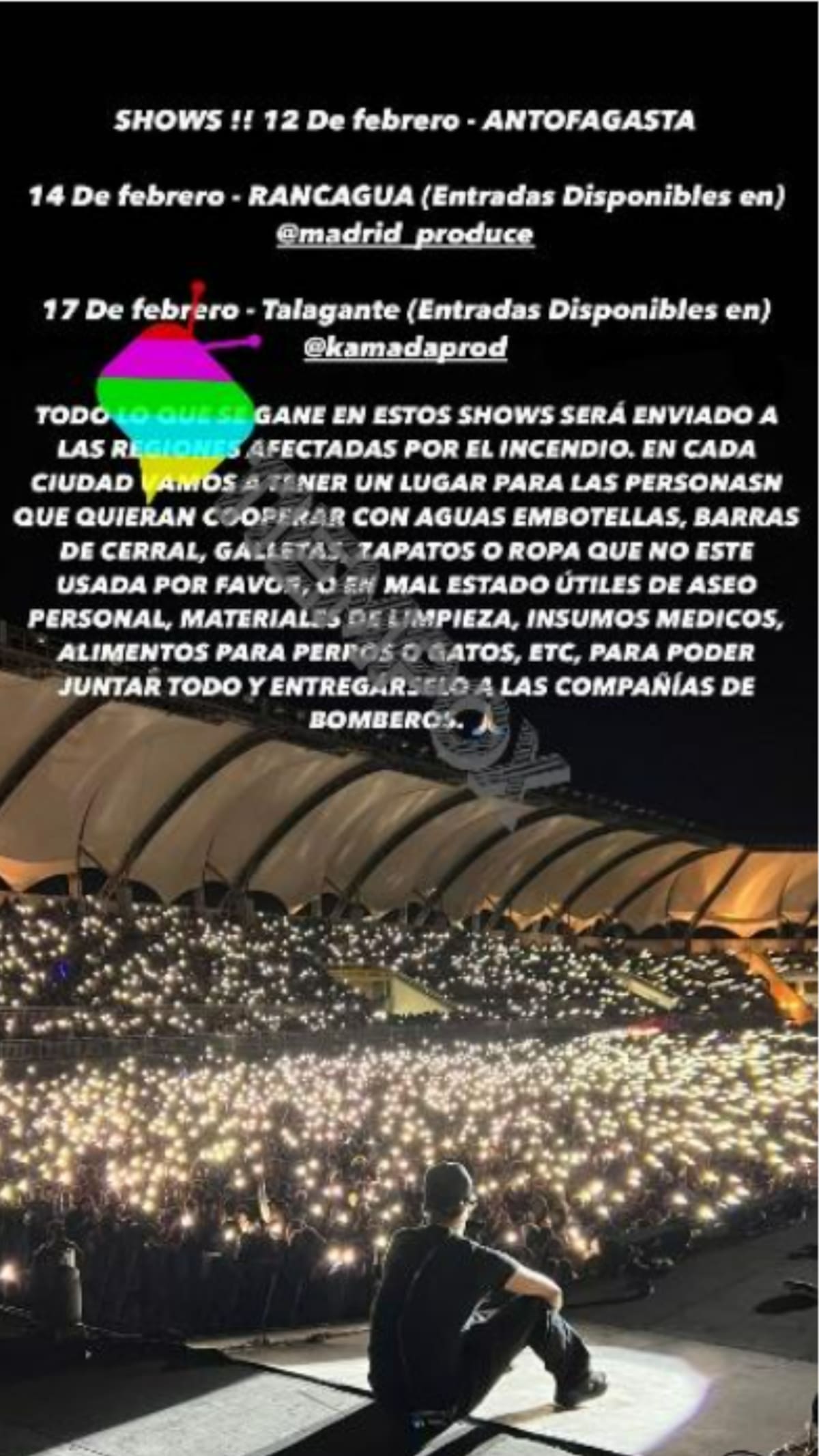 Historia de Instagram de Pailita