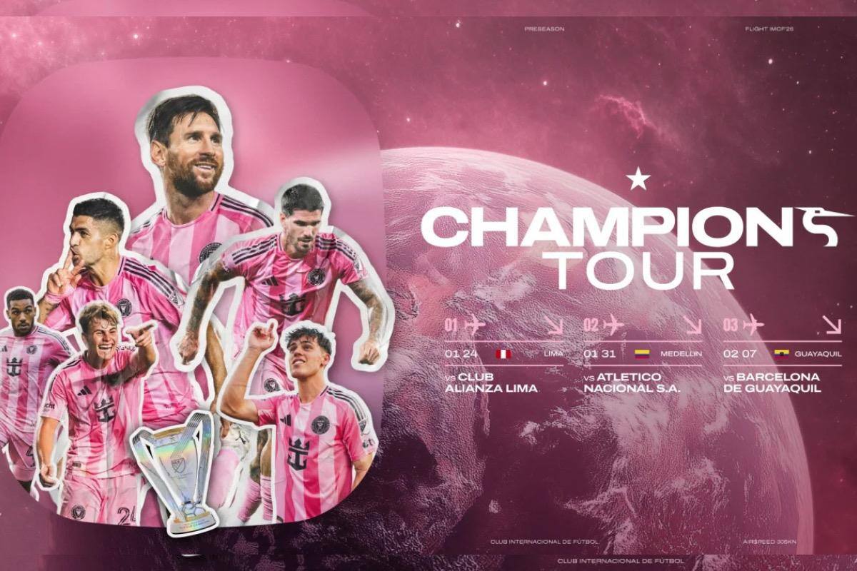 El elenco norteamericano disputará tres partidos amistosos por Sudamérica. Foto: Inter Miami.