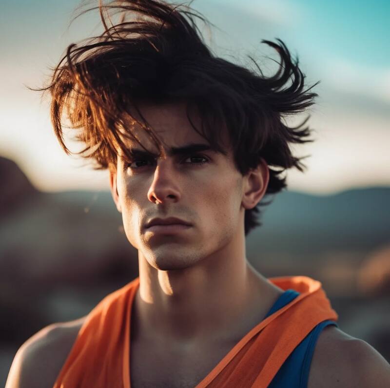 Goku, según la IA.