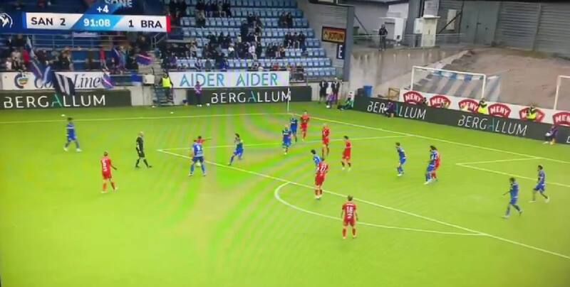El chileno le dio su empate al SK Brann al minuto 90+2.