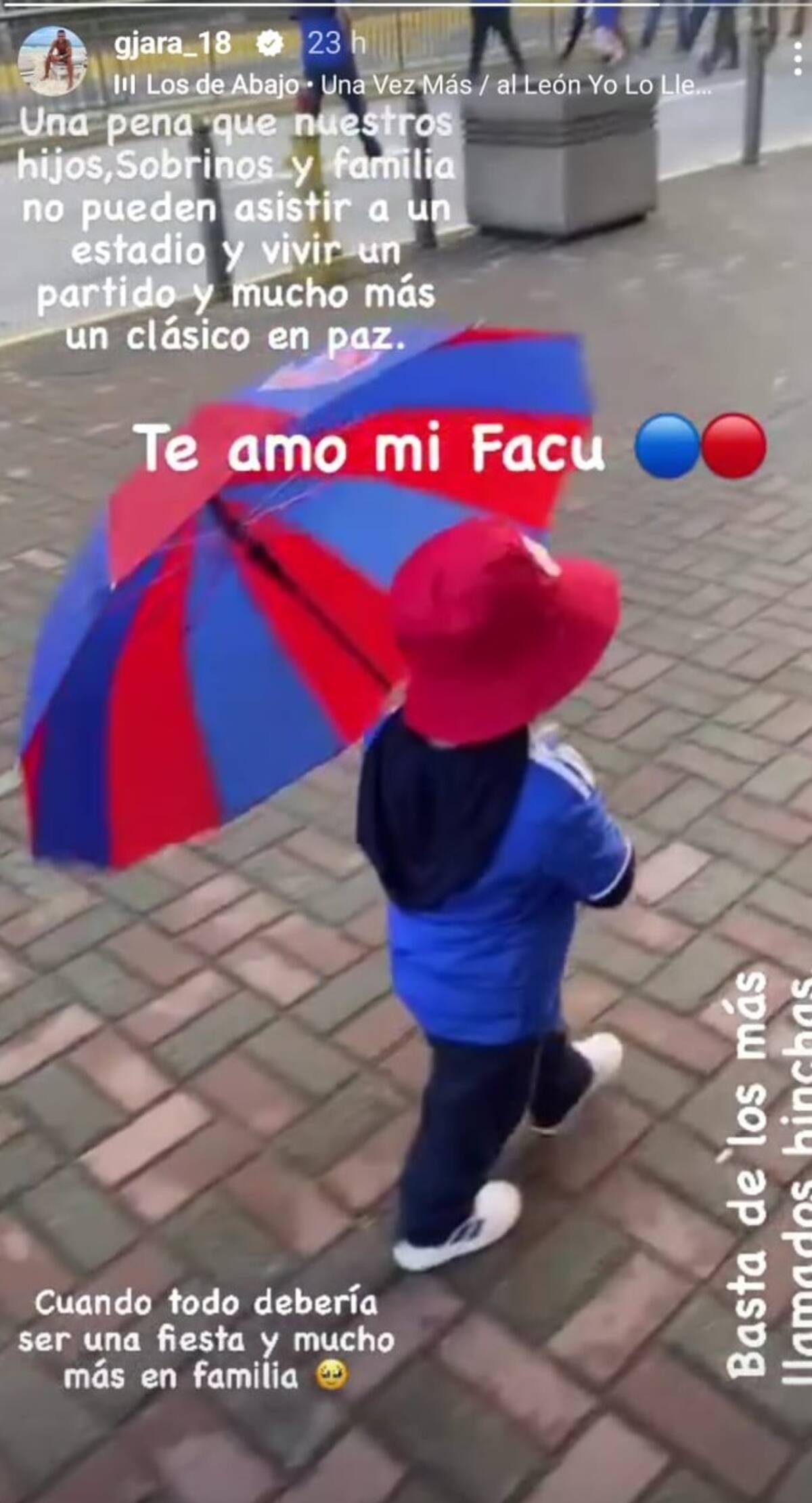 Gonzalo Jara fue al estadio a ver a la U