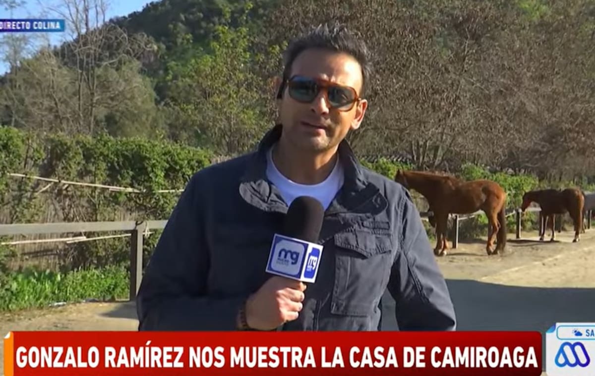 Gonzalo Ramírez desde la casa de Felipe Camiroaga. Créditos: Pantallazo Mega