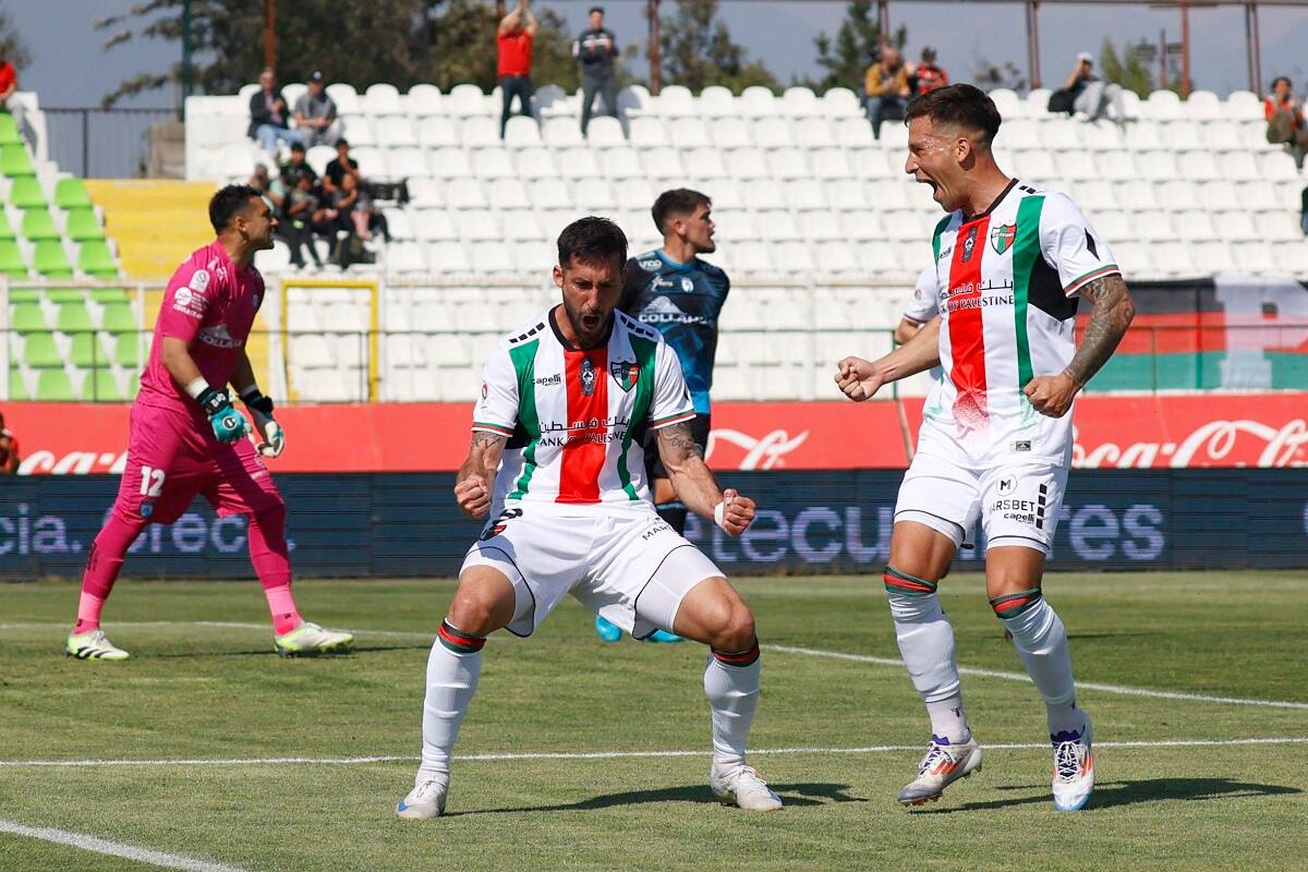 Palestino derrotó a Deportes Iquique en el Campeonato Nacional. Agencia Aton