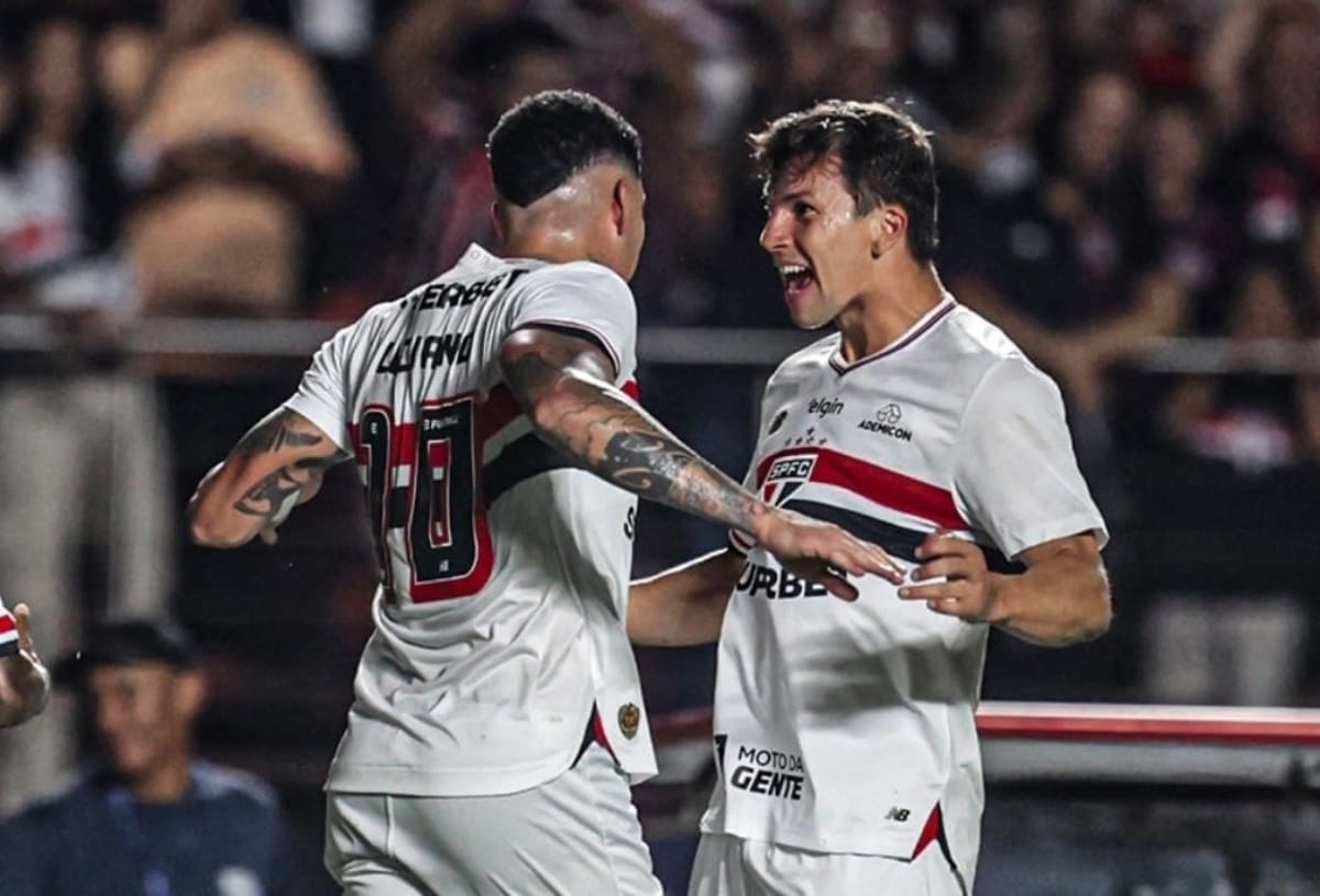 El delantero chileno en Sao Paulo. Foto: @saopaulofc.