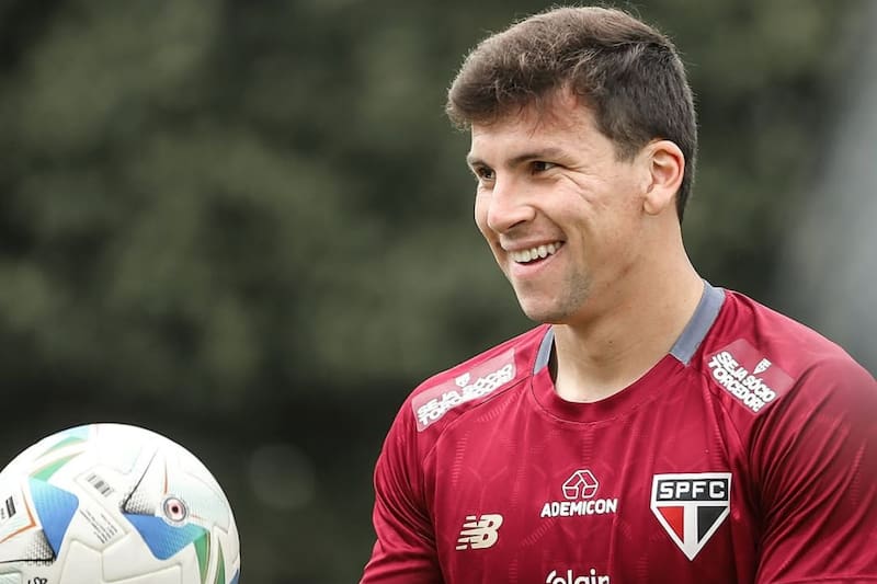 Delantero chileno del Sao Paulo. Foto: Instagram São Paulo.