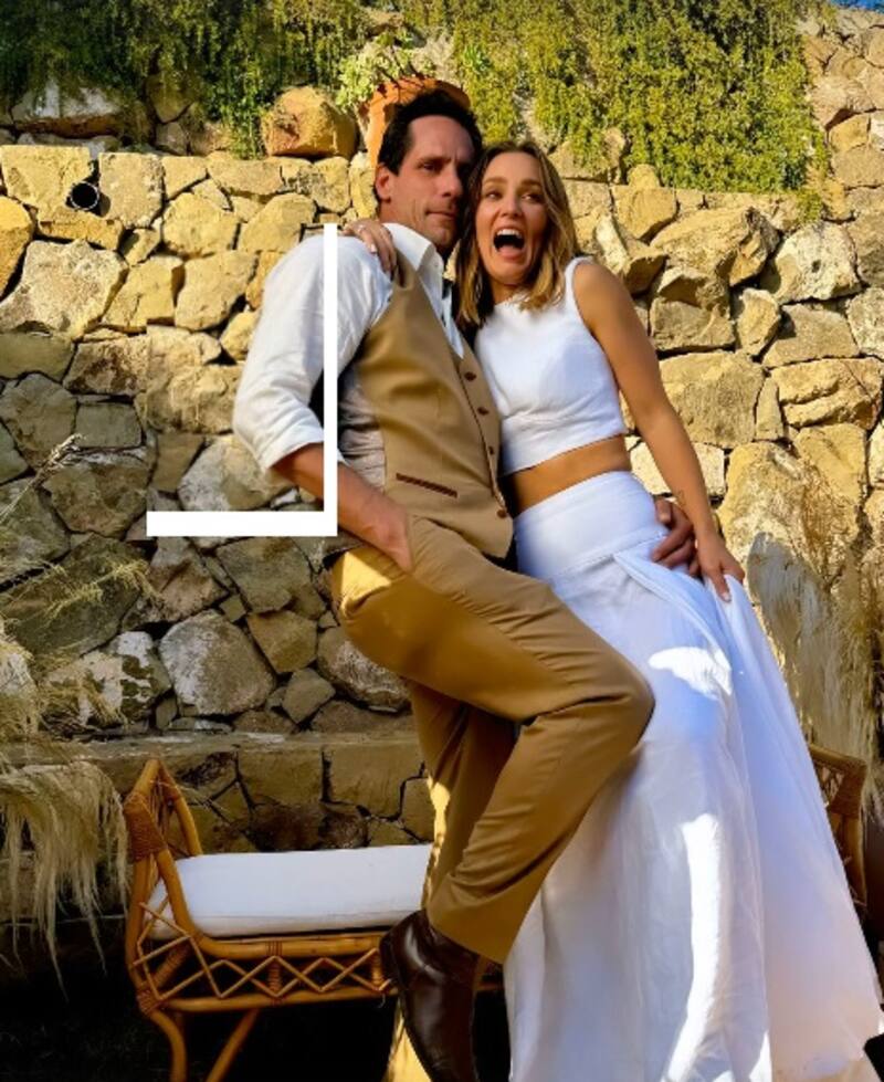 Tita Ureta compartió una foto de los novios. Créditos: Instagram