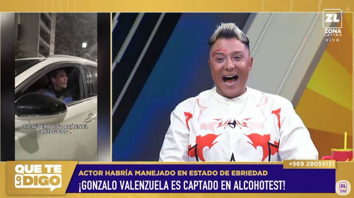 Sergio Rojas mostró las imágenes del pasado incidente.