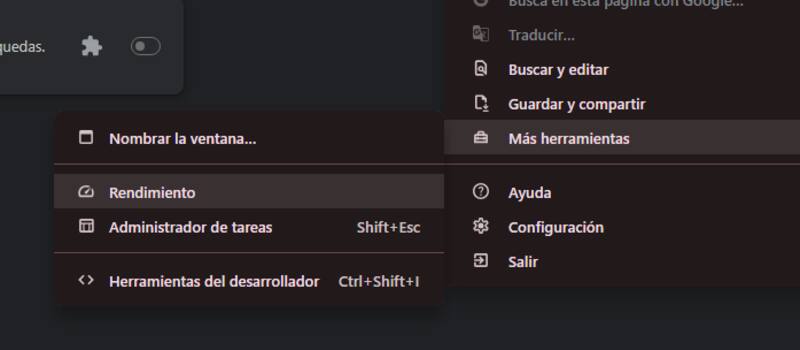 Aquí deberás presionar para llegar a la opción.
