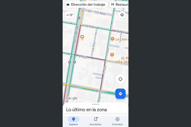 Así se verán las calles cuando tengas activada la opción.