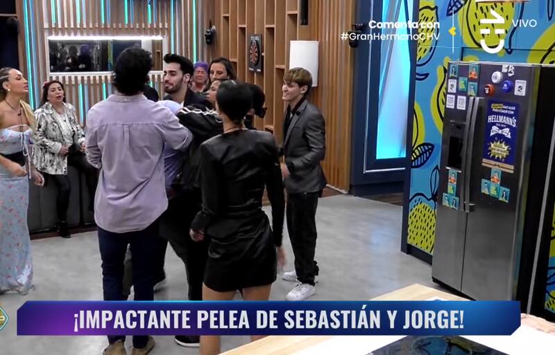 El momento en que Jorge intentó golpear a Sebastián en "Gran Hermano" Chile.