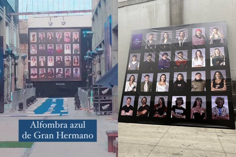 Así se está alistando la gran alfombra azul por donde desfilarán todos los jugadores de "Gran Hermano" Chile en la gran final del programa.