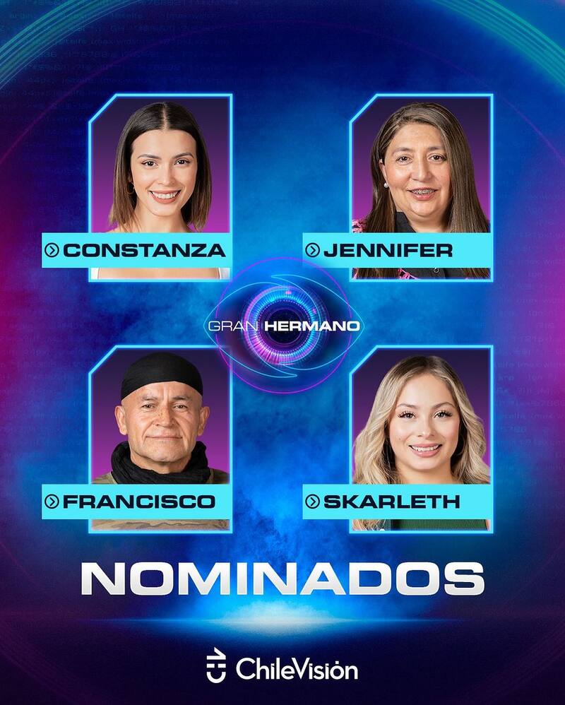 Los nominados en "Gran Hermano" Chile.
