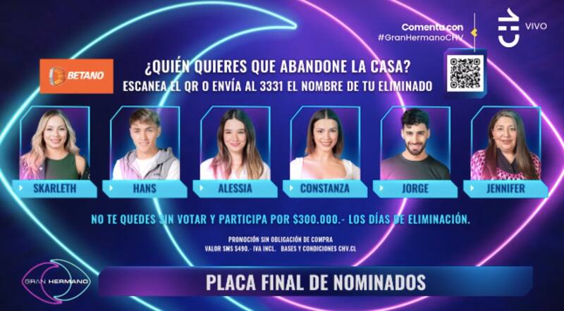 La nueva placa de eliminación. Foto: CHV.