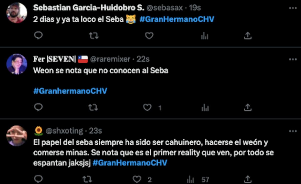 Algunas de las reacciones de los cibernautas tras ver la conversación de Sebastián Ramírez y Maite Phillips. Foto: Twitter.