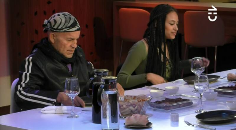 Francisco Arena y Stefanía Galeota en la cena de nominados. Foto: CHV.