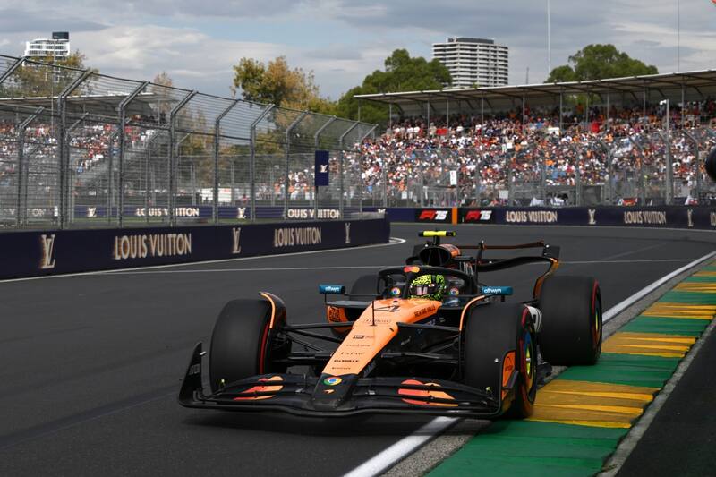 Lando Norris arrancará en el primer lugar. EFE