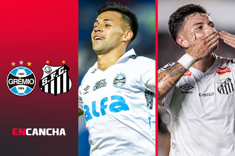 por la fecha 7 del Brasileirao. Foto: RRSS Gremio y Santos.