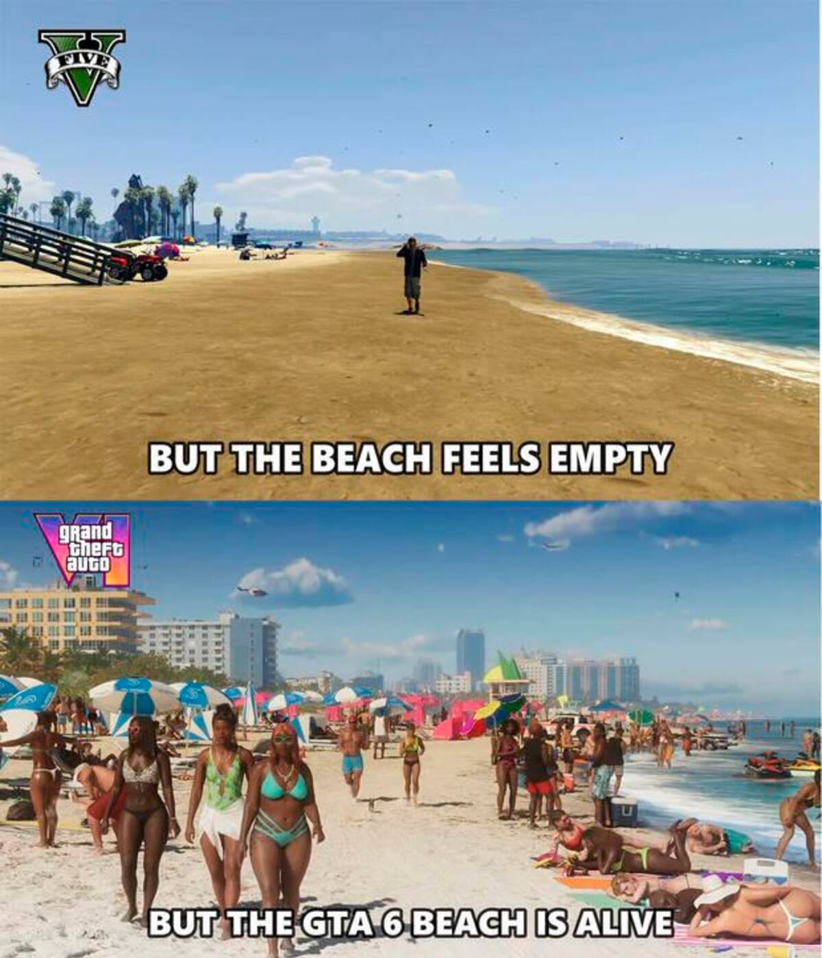 Comparación entre "GTA 5" y ""GTA 6"