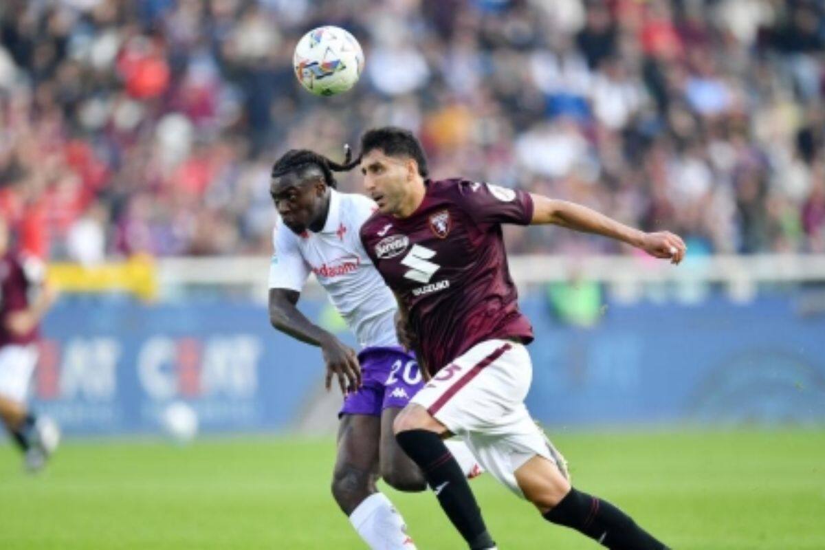 es elogiado por su actuar en el partido entre Torino y Bolonia. Foto: Gazzetta Dello Sport.