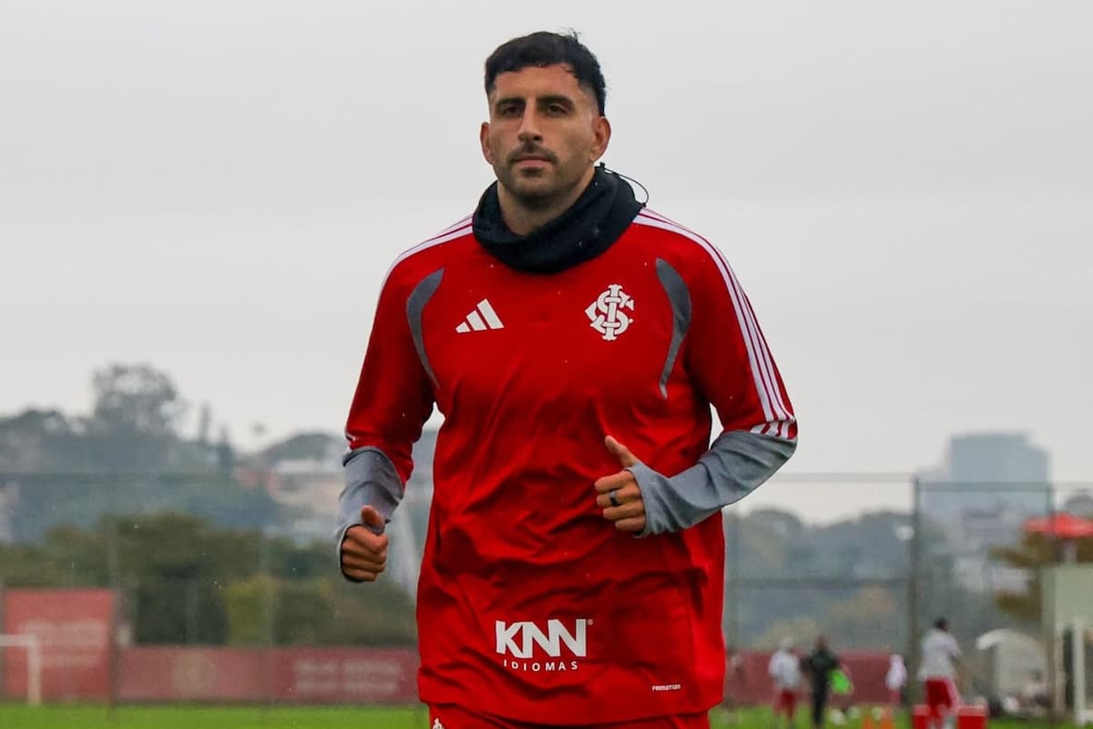 Ya entrena en Internacional de Porto Alegre. Foto: @scinternacional