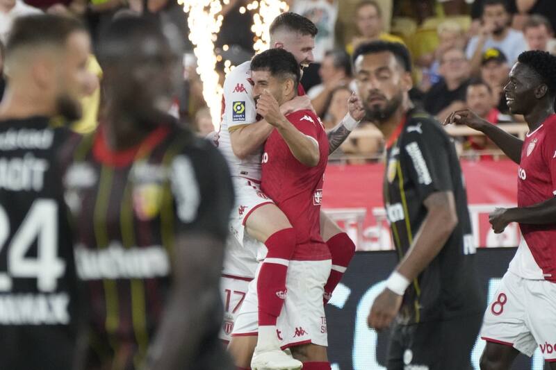 selló la goleada del Mónaco ante el Lens