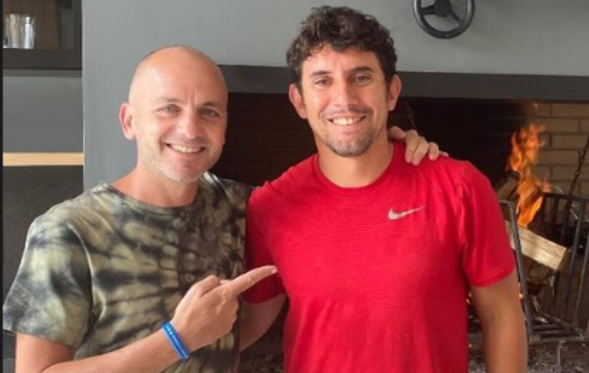 Gustavo Lorenzetti acompañó en un asado a Mathías Corujo.