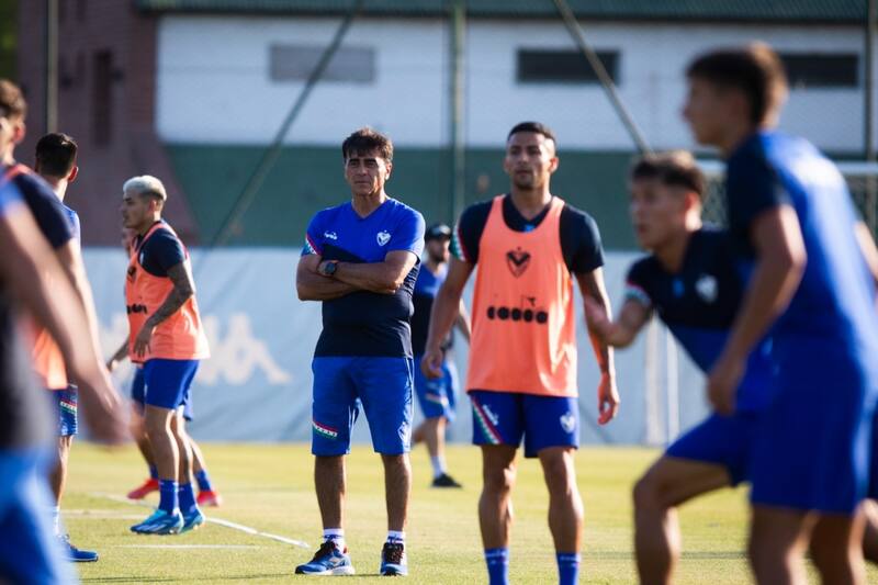 en la pretemporada con Vélez Sarsfield.