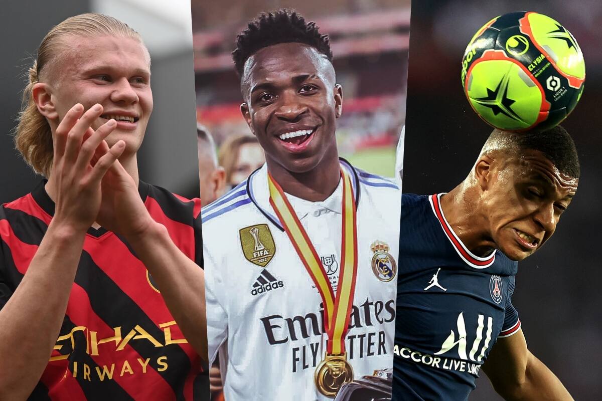 El francés Mbappé fue desplazado por Haaland y Vinícius en el ránking de los jugadores más valiosos del mundo