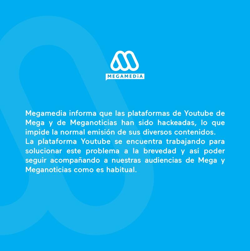 Comunicado de Megamedia sobre el hackeo/ Mega