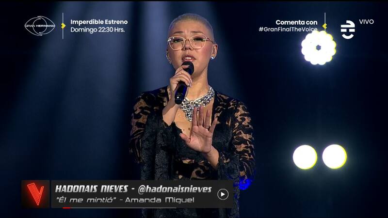 Hadonais Nieves cantó “Él me mintió”, de Amanda Miguel, en "The Voice Chile"