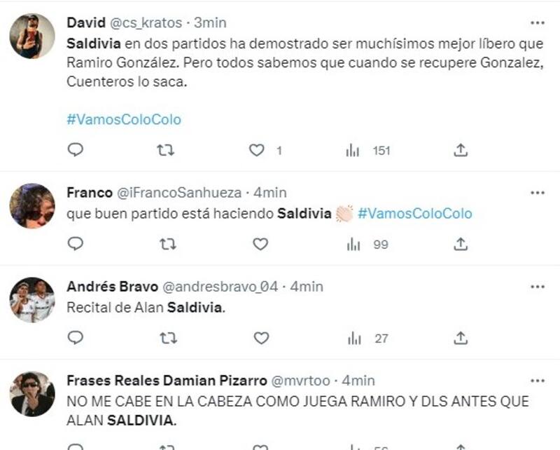 Halagos de hinchas de Colo Colo a Alan Saldivia