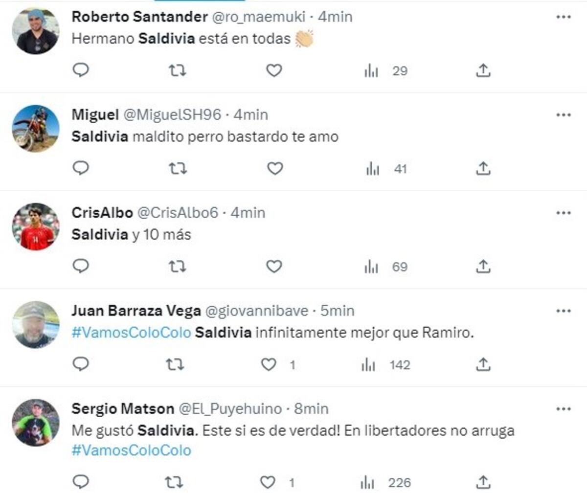 Halagos de hinchas de Colo Colo a Alan Saldivia