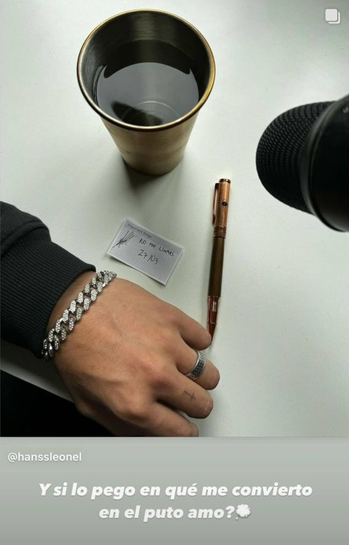 Hans Valdés lanzará su primera canción esta semana. Créditos: Instagram