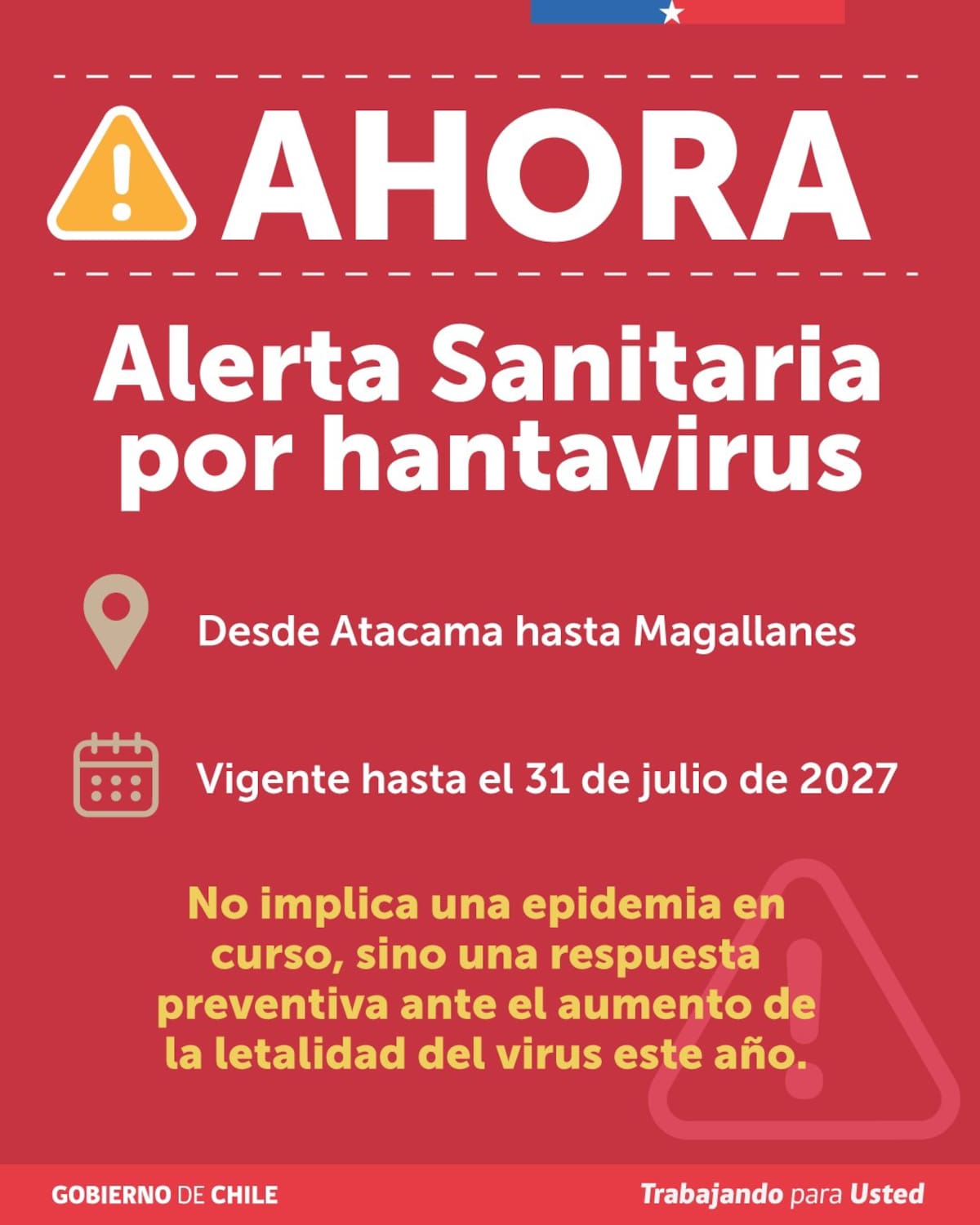 Revisa hasta cuándo estará vigente la medida. Foto: Seremi de Salud en X.