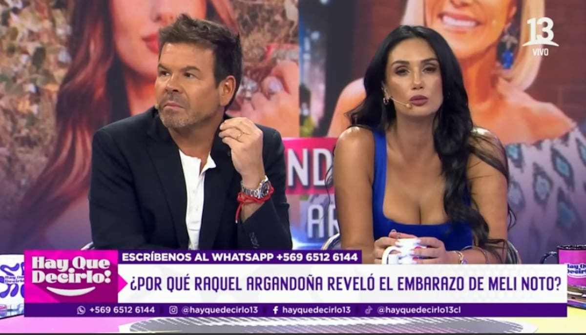 Pamela Díaz se fue en picada contra Raquel Argandoña. Créditos: Captura Canal 13