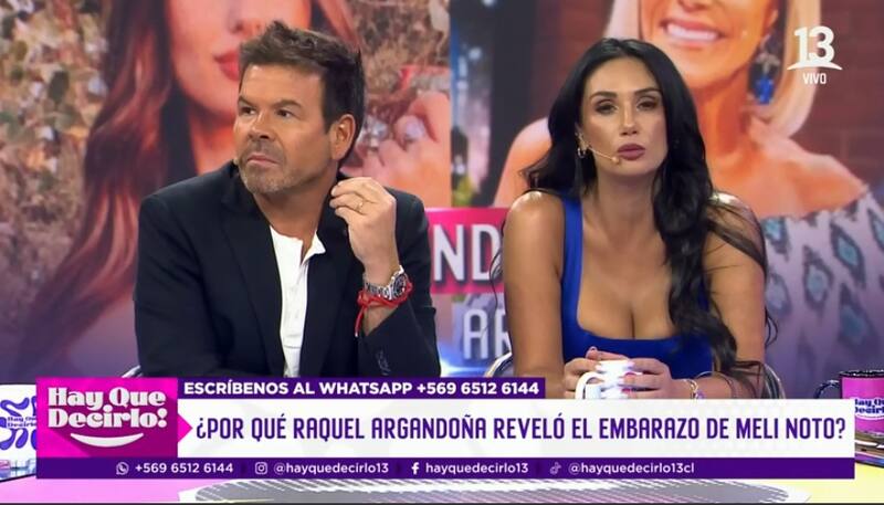 Pamela Díaz se fue en picada contra Raquel Argandoña. Créditos: Captura Canal 13