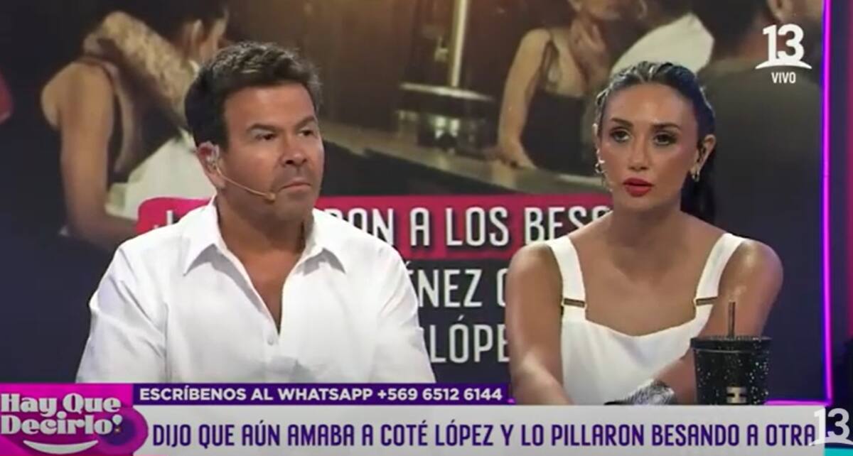 Pamela Díaz criticó la inconsecuencia de Luis Jiménez. Créditos: Pantallazo Canal 13