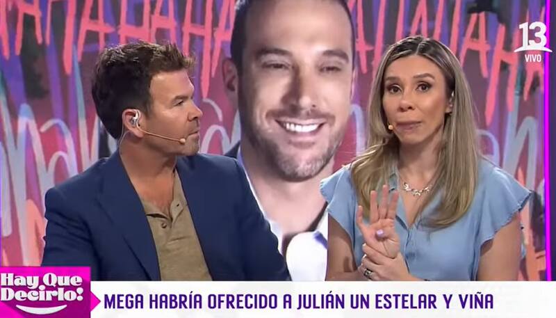 En "Hay que decirlo" aseguraron que Julián Elfenbein se quiere ir a Mega. Créditos: Pantallazo Canal 13