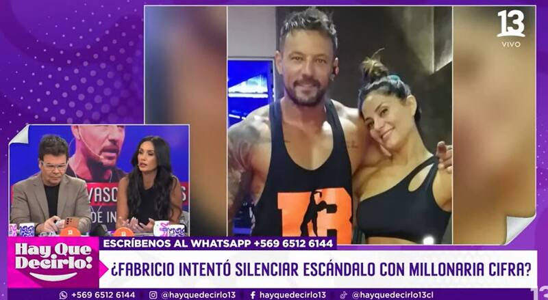 Pamela Díaz trató de "mala leche" a Sergio Rojas. Créditos: Captura Canal 13