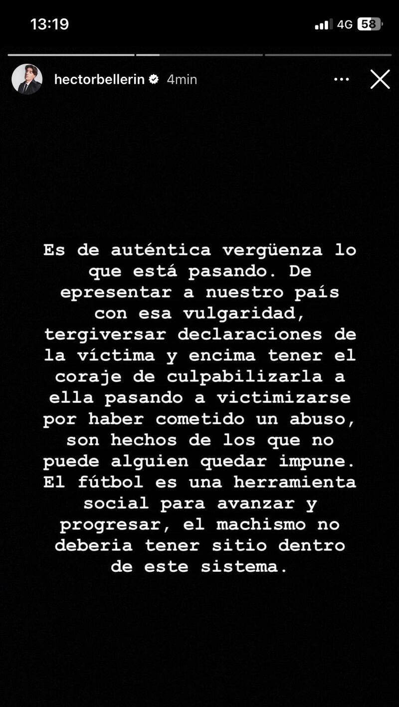 El jugador del Betis criticó duramente a Luis Rubiales.