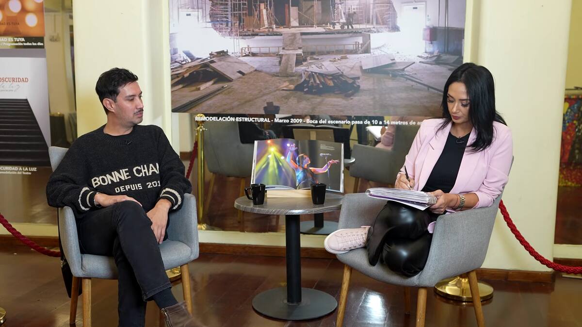 El actor fue entrevistado por Pamela Díaz.